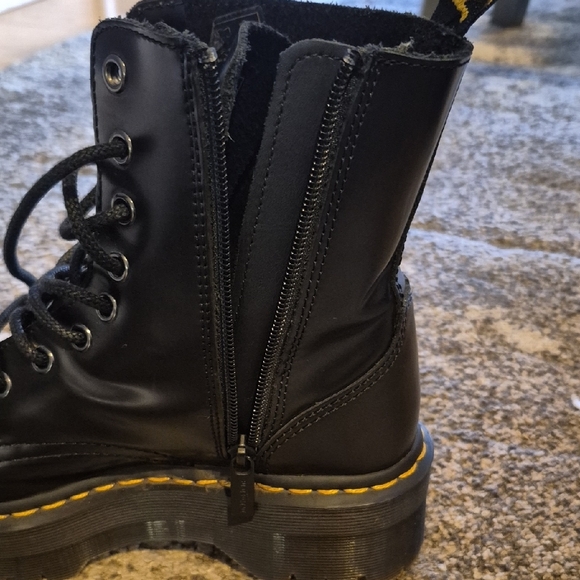 Dr. Martens Black Combat Boots - Picture 4 of 8